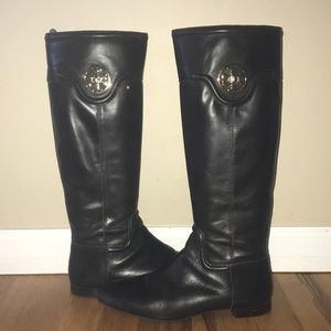 Tory Burch Tall Riding Boots Dark Chocolate Brown